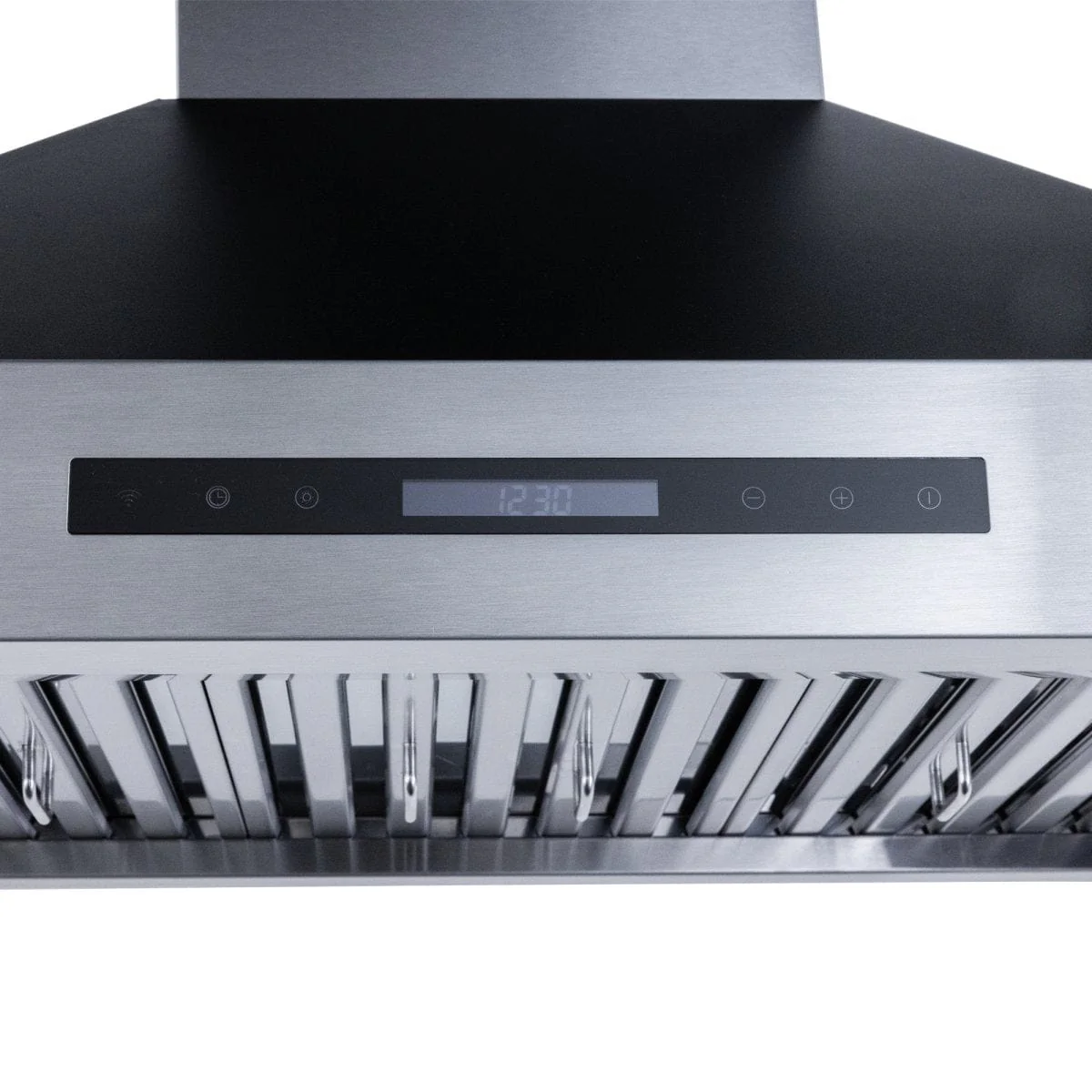 Proline King Air with Stainless Steel, White and Matte Black Finish - Dream Home Series - 550/1200 CFM, Wall-Mounted Range Hood - Image 3